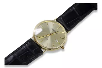 Montre Italienne Jaune Or 14 carats Montre Homme Geneve mw006y