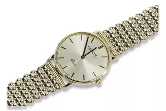 Жълт 14k 585 златен мъжки часовник Geneve mw004ydw&mbw004y
