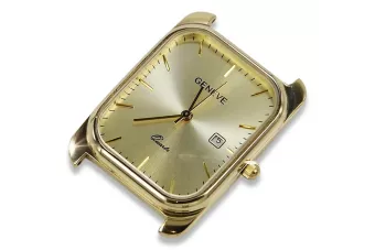 Złoty zegarek męski 14k 585 Geneve mw001y