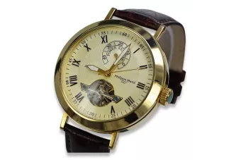 Reloj italiano para hombre de oro amarillo 14k 585 mw065y