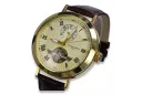 Мъжки часовник mw065y от италианско жълто 14k 585 злато