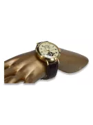 Итальянские желтые мужские часы из 14-каратного золота 585 пробы mw065y