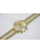 Reloj de hombre amarillo 14k 585 oro Geneve mw005y&mbw010y