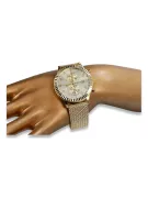 Итальянские желтые 14k 585 золотые мужские часы Geneve mw007y&mbw014y