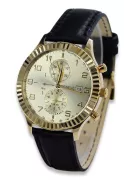 Reloj de oro para hombre Geneve ★ zlotychlopak.pl ★ Pureza de oro 585 333 Precio bajo!