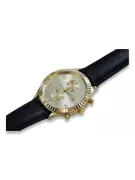 Gold men's watch Geneve ★ zlotychlopak.pl ★ Gold purity 585 333 Low Price!