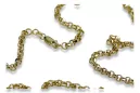 Italienische Ankerkette aus 14 Karat Gelbgold mit Diamantschliff, cc003y