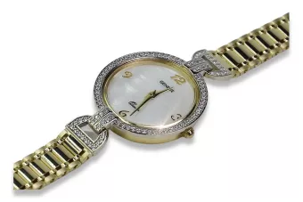 Італійські жовті леді годинник Женева Леді Подарунок Женева lw004y