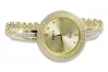 Italian yellow gold lady watch Geneve Lady Gift lw113y