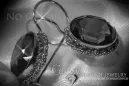Vintage srebrne kolczyki 925 z Aleksandrytem Rubinem Szafirem Szmaragdem Akwamarynem Cyrkoniami vec007s