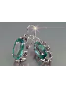copie a rus sovietic de argint a crescut placat cu aur 925 Alexandrite Ruby Emerald Safir Aquamarine Zircon ... cercei vec039sgp