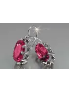 copie de russe soviétique argent rose plaqué or 925 Alexandrite rubis émeraude saphir aigue-marine zircon ... Boucles d’oreilles