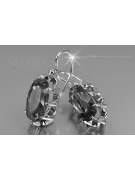 Russisches sowjetisches Silber Rosé vergoldet 925 Alexandrit Rubin Smaragd Saphir Aquamarin Zirkon ... Ohrringe vec039sgp