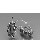 copy of Vintage silver rose gold plated 925 Alexandrite Ruby Emerald Sapphire Aquamarine Zircon ... earrings vec039sgp