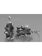 copy of Vintage silver rose gold plated 925 Alexandrite Ruby Emerald Sapphire Aquamarine Zircon ... earrings vec039sgp
