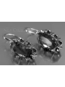 copy of Vintage silver rose gold plated 925 Alexandrite Ruby Emerald Sapphire Aquamarine Zircon ... earrings vec039sgp