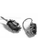 copy of Vintage silver rose gold plated 925 Alexandrite Ruby Emerald Sapphire Aquamarine Zircon ... earrings vec039sgp