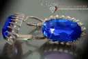 Rusă sovietică de argint a crescut placat cu aur 925 Alexandrite Ruby Emerald Safir Aquamarine Zircon ... cercei vec047sgp