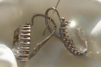 Руски съветски сребро розово злато покритие 925 александрит рубин изумруд сапфир аквамарин циркон ... Обеци VEC047SGP