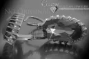 Russisches sowjetisches Silber Rosé vergoldet 925 Alexandrit Rubin Smaragd Saphir Aquamarin Zirkon ... Ohrringe vec047sgp
