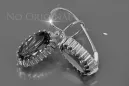 Russisches sowjetisches Silber Rosé vergoldet 925 Alexandrit Rubin Smaragd Saphir Aquamarin Zirkon ... Ohrringe vec047sgp