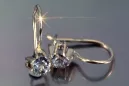 Vintage silver rose gold plated 925 Alexandrite Ruby Emerald Sapphire Aquamarine Zircon ... earrings vec053sgp