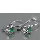 Vintage silver rose gold plated 925 Alexandrite Ruby Emerald Sapphire Aquamarine Zircon ... earrings vec053sgp