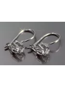 Vintage silver rose gold plated 925 Alexandrite Ruby Emerald Sapphire Aquamarine Zircon ... earrings vec053sgp