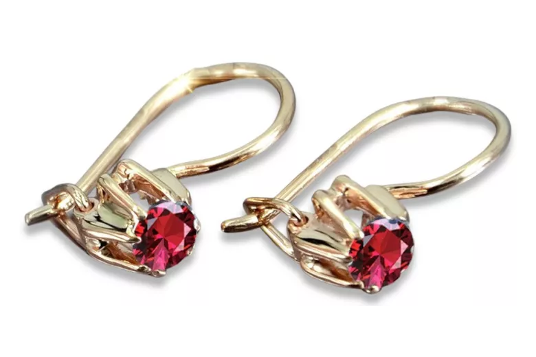 Russisches sowjetisches Silber Rosé vergoldet 925 Alexandrit Rubin Smaragd Saphir Aquamarin Zirkon ... Ohrringe vec053rp