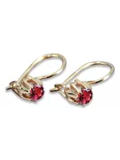 Vintage silver rose gold plated 925 Alexandrite Ruby Emerald Sapphire Aquamarine Zircon ... earrings vec053rp