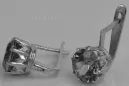 copy of Vintage silver rose gold plated 925 Alexandrite Ruby Emerald Sapphire Aquamarine Zircon ... earrings vec070sgp