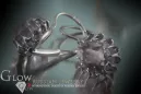 Vintage silver rose gold plated 925 Alexandrite Ruby Emerald Sapphire Aquamarine Zircon ... earrings vec074s