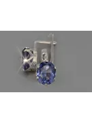 Plata vintage 925 Alexandrite Ruby Emerald Sapphire Aquamarine Zircon ... pendientes vec111s