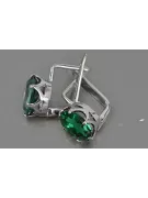 Vintage silver 925 Alexandrite Ruby Emerald Sapphire Aquamarine Zircon ... earrings vec111s