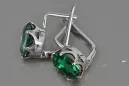 Vintage silver 925 Alexandrite Ruby Emerald Sapphire Aquamarine Zircon ... earrings vec111s