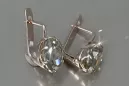 Vintage silver 925 Alexandrite Ruby Emerald Sapphire Aquamarine Zircon ... earrings vec111s