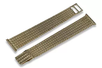 Гривна ★ за часовници от жълто розово злато russiangold.com ★ злато 585 333 Ниска цена