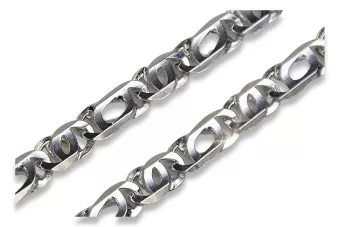 Balto aukso grandinė 14k 585 Italijos tigro akys cc093w