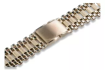 Armband aus 14 Karat 585 für Herrenuhr aus Rosé-Rotgold mbw001r