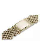 Bracelet en or 14K pour montre homme, italien, 15 à 16cm