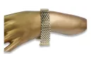 Pulsera de oro de 14K para un reloj de hombre, italiano, 15 a 16cm