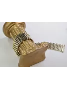 Pulsera de oro de 14K para un reloj de hombre, italiano, 15 a 16cm