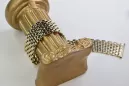 Итальянский желтый мужской браслет из 14-килолитного золота mbw008y