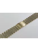 14K gold bracelet for a man's watch, Italian, 15 to 16cm