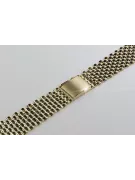 Bracelet de montre en or 14 carats de l’homme jaune mbw008y