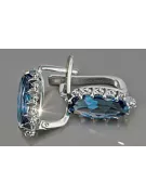 Rusă sovietică de argint 925 Alexandrite Ruby Smarald Safir Acvamarina Zircon ... cercei vec174s
