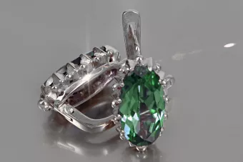Rusă sovietică de argint 925 Alexandrite Ruby Smarald Safir Acvamarina Zircon ... cercei vec174s