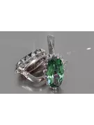 Vintage silver 925 Alexandrite Ruby Emerald Sapphire Aquamarine Zircon ... earrings vec174s