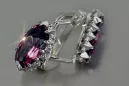 Vintage silver 925 Alexandrite Ruby Emerald Sapphire Aquamarine Zircon ... earrings vec174s