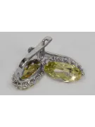 Vintage silver 925 Alexandrite Ruby Emerald Sapphire Aquamarine Zircon ... earrings vec174s